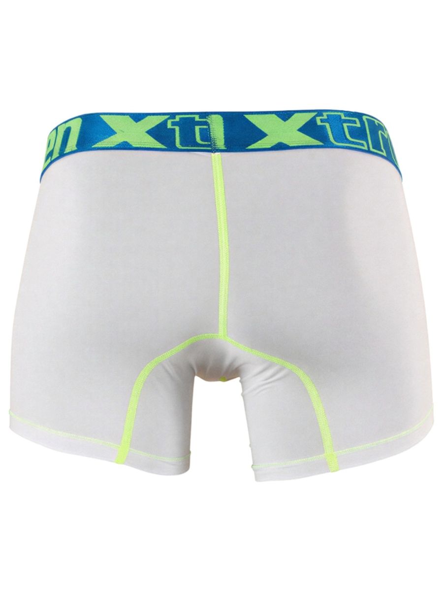 Xtremen 91271 Men's Underwear Sleek Microfiber Boxer Briefs Color White