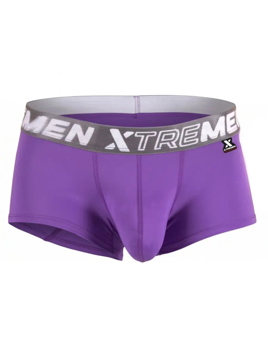Xtremen 91274 Herren-Unterwäsche Mikrofaser-Trunks für täglichen Halt Farbe Lila