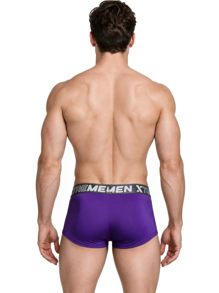 Xtremen 91274 Herren-Unterwäsche Mikrofaser-Trunks für täglichen Halt Farbe Lila