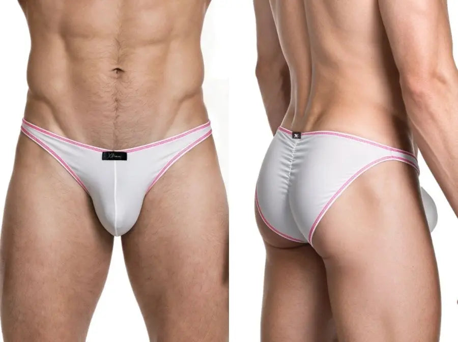 Xtremen 91276 Ropa interior para hombre Bikini elegante de microfibra Color blanco