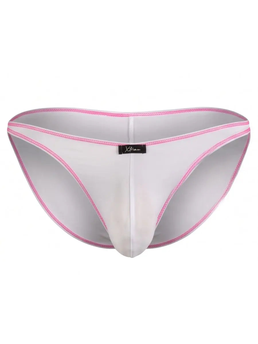 Xtremen 91276 Ropa interior para hombre Bikini elegante de microfibra Color blanco