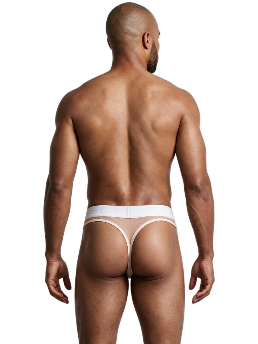 Xtremen 91278 Men's Underwear Breathable Microfiber Mesh Thongs Color Brown