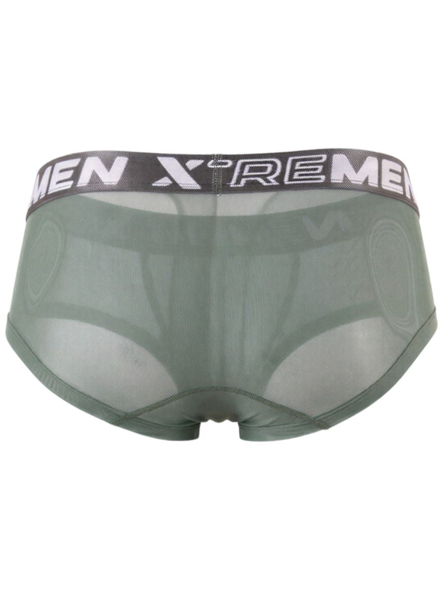 Xtremen 91279 Men's Underwear Microfiber Mesh Breathable Briefs Color Green