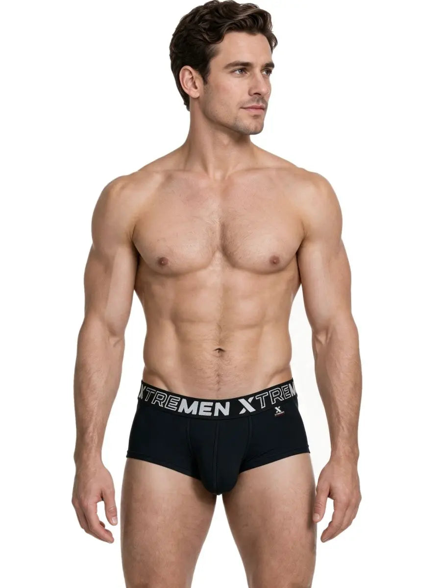 Xtremen 91280 Ropa interior para hombre Calzoncillos slip de microfibra Sleek Color Negro