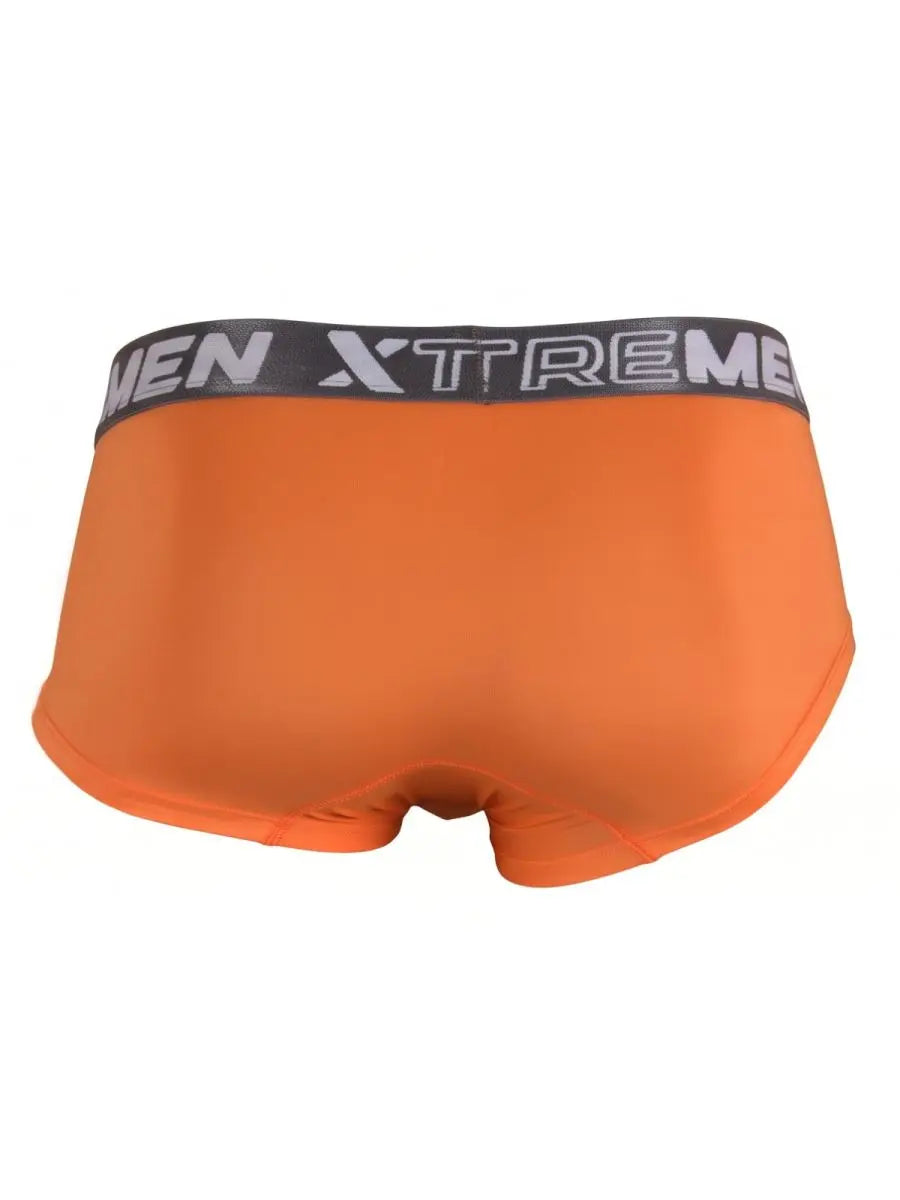 Xtremen 91280 Ropa interior para hombre Calzoncillos slip de microfibra elegantes Color naranja