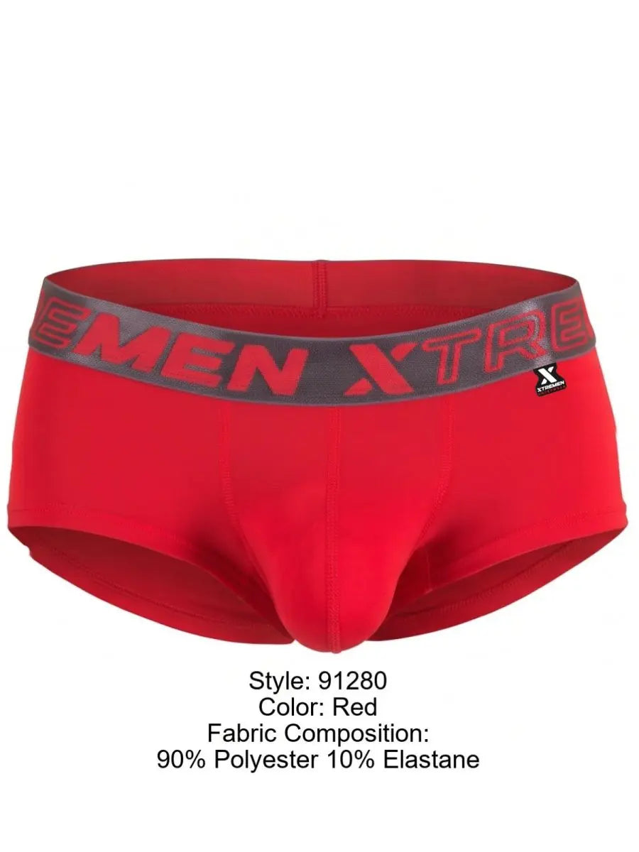 Xtremen 91280 Herrenunterwäsche, elegante Mikrofaser-Slip, Farbe Rot