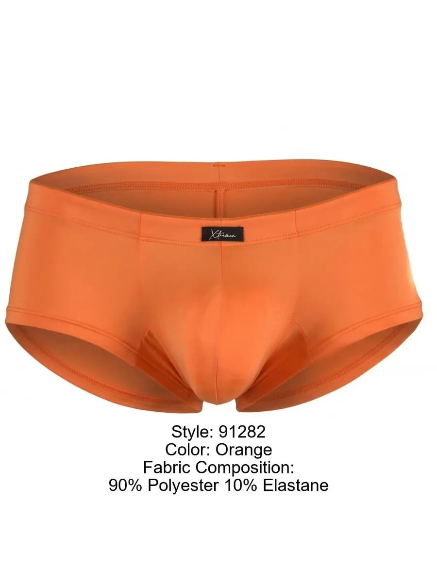 Xtremen 91282 Ropa interior para hombre Calzoncillos slip de microfibra Sleek Color naranja