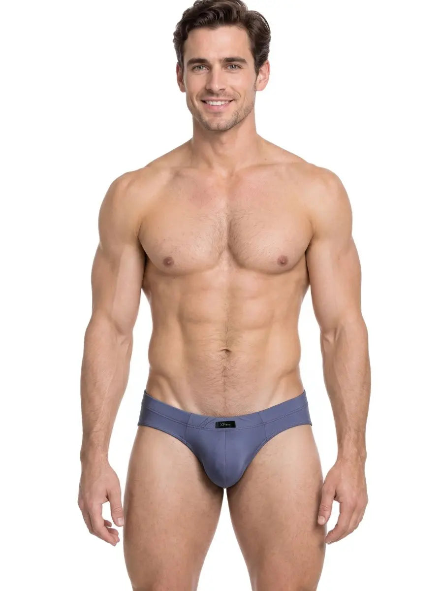 Xtremen 91286 Herrenunterwäsche, elegante Mikrofaser-Slip, Farbe Grau