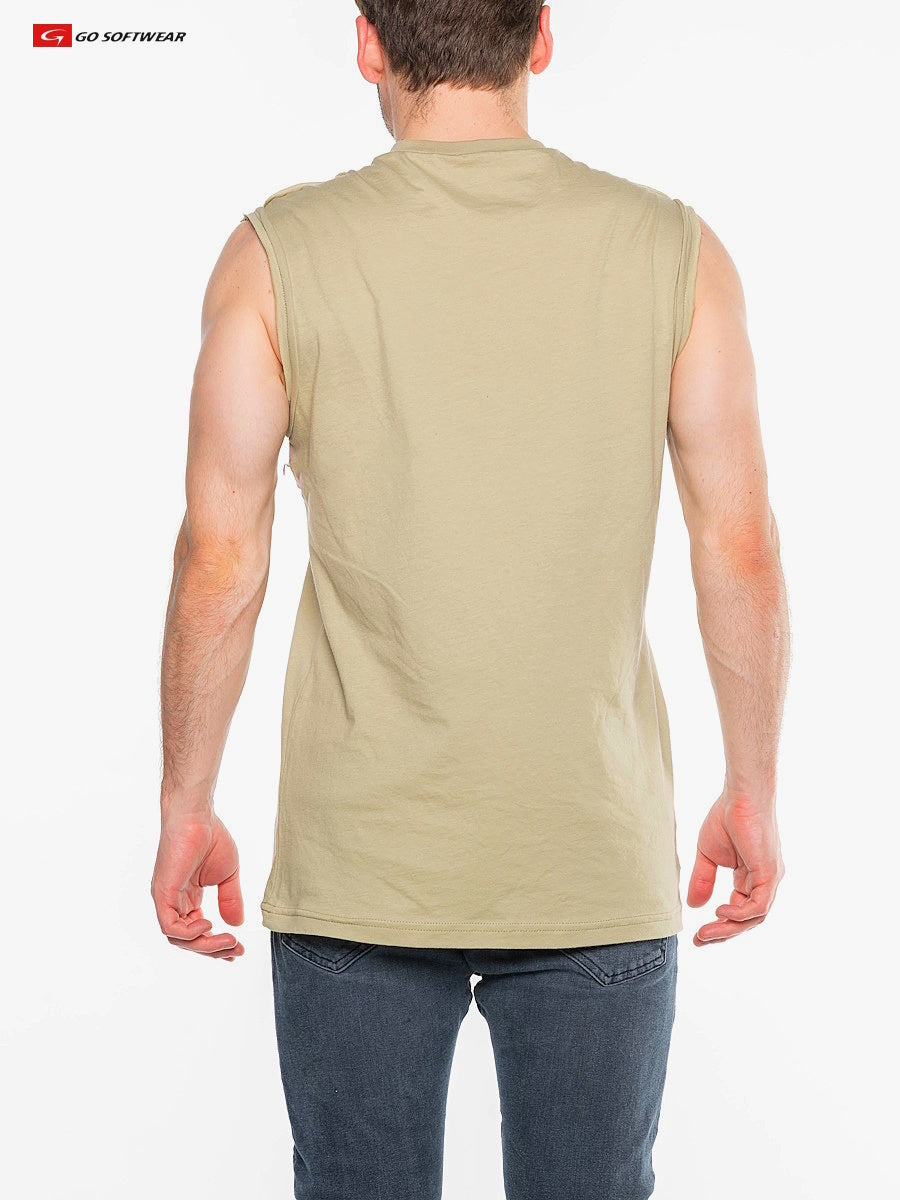 Zion Raw Edge Muscle Tee - DealByEthan.gay loves Go Softwear