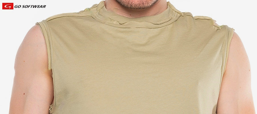 Zion Raw Edge Muscle Tee - DealByEthan.gay loves Go Softwear