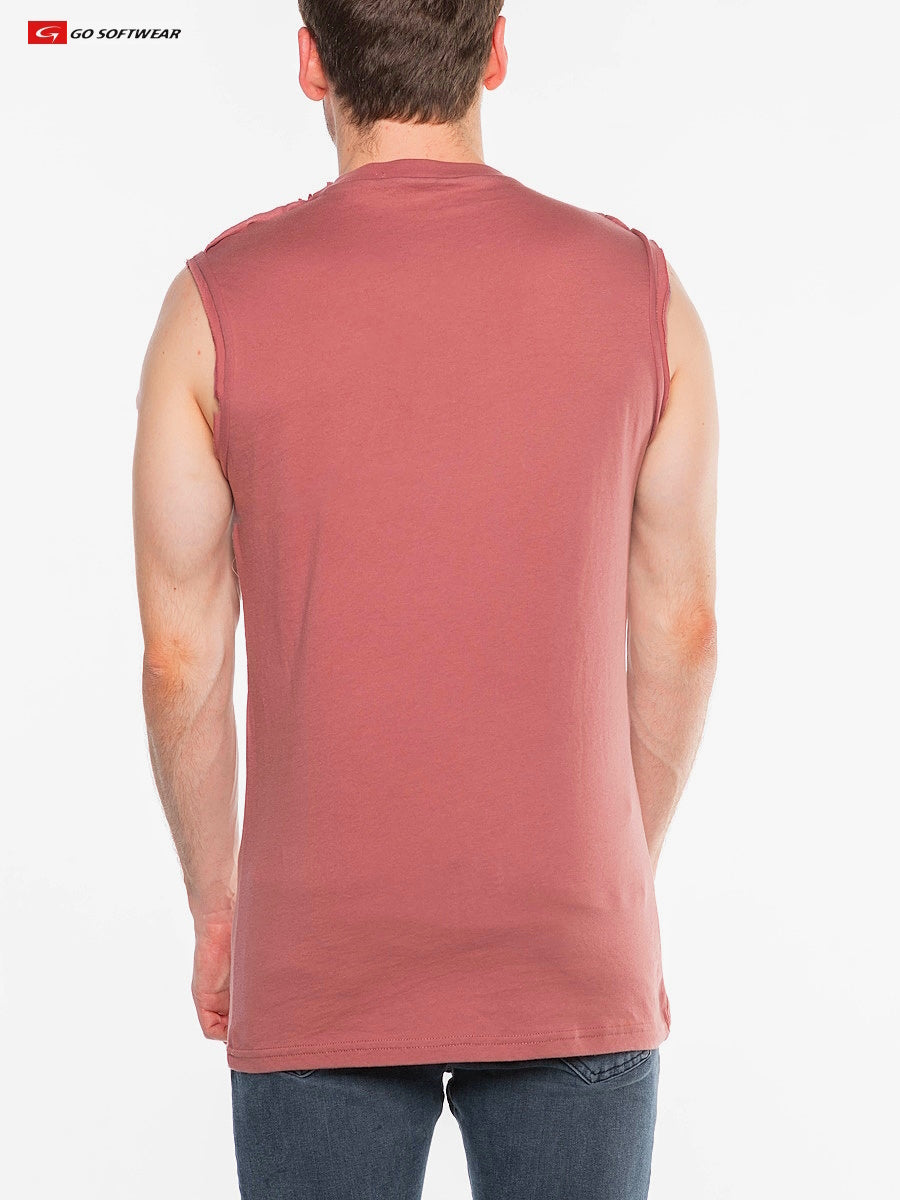 Zion Raw Edge Muscle Tee - DealByEthan.gay loves Go Softwear