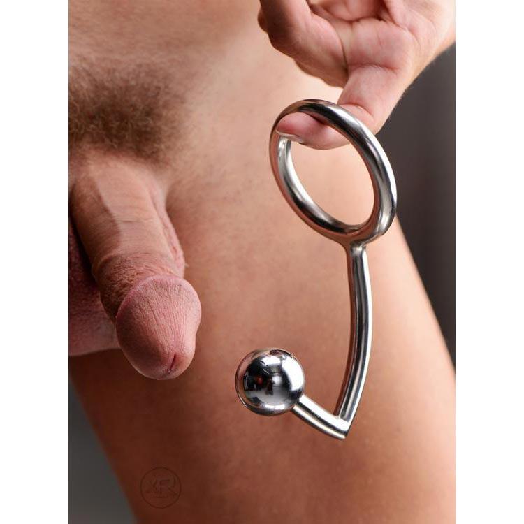 Anal Intruder Penisring aus Edelstahl