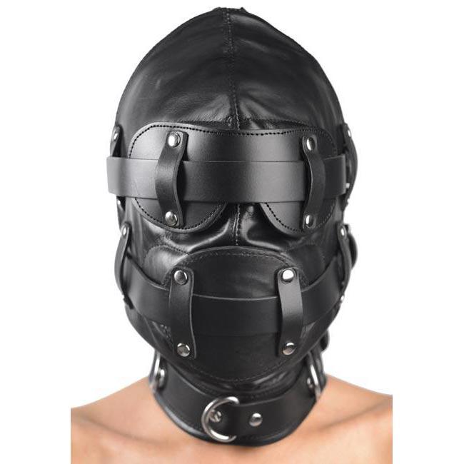 The Total Lock Down Leather Hood