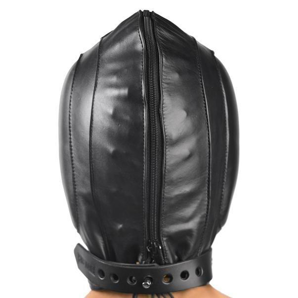 Padded Leather Hood