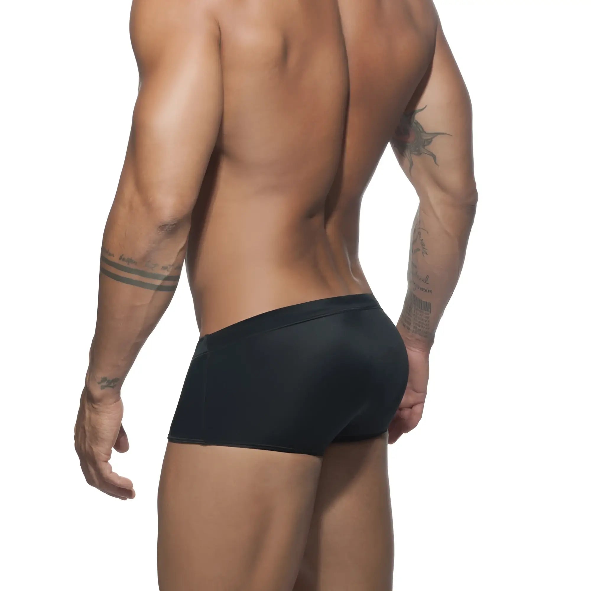 Black ad basic sunga briefs with smooth stretchy fabric and snug waistband for comfortable fit
