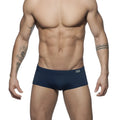 Navy blue ad basic sunga briefs with subtle logo on waistband designed for comfortable swimwear use