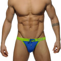Addicted sexy low rise bikini swimwear royal blue ads065 medium vibrant blue and neon green swim trunks with drawstring waistband