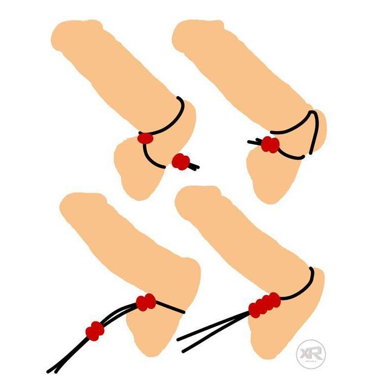 Verstellbarer Penisring im Bolo Lasso-Stil