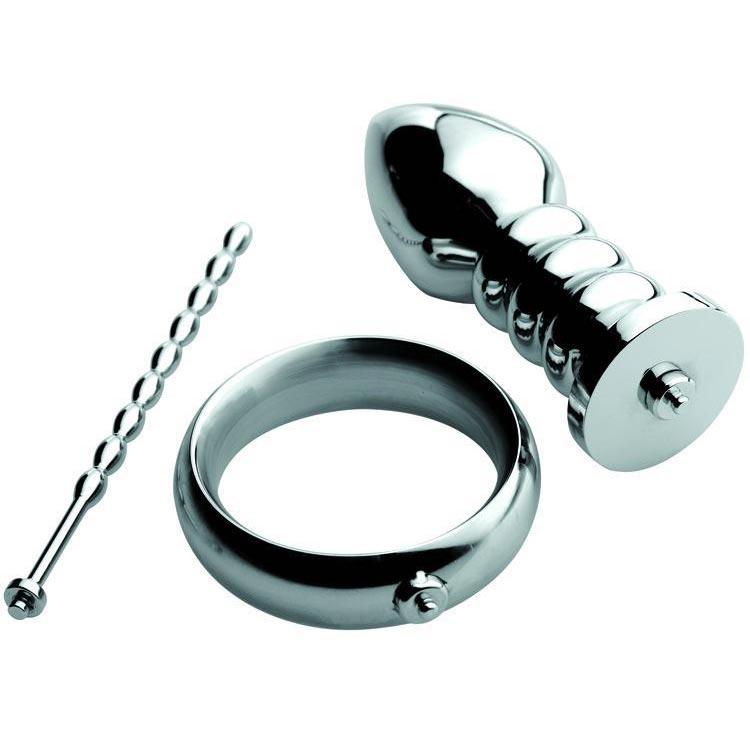 Zeus Electrosex Voltaic For Him Stainless Steel Male E-stim Kit