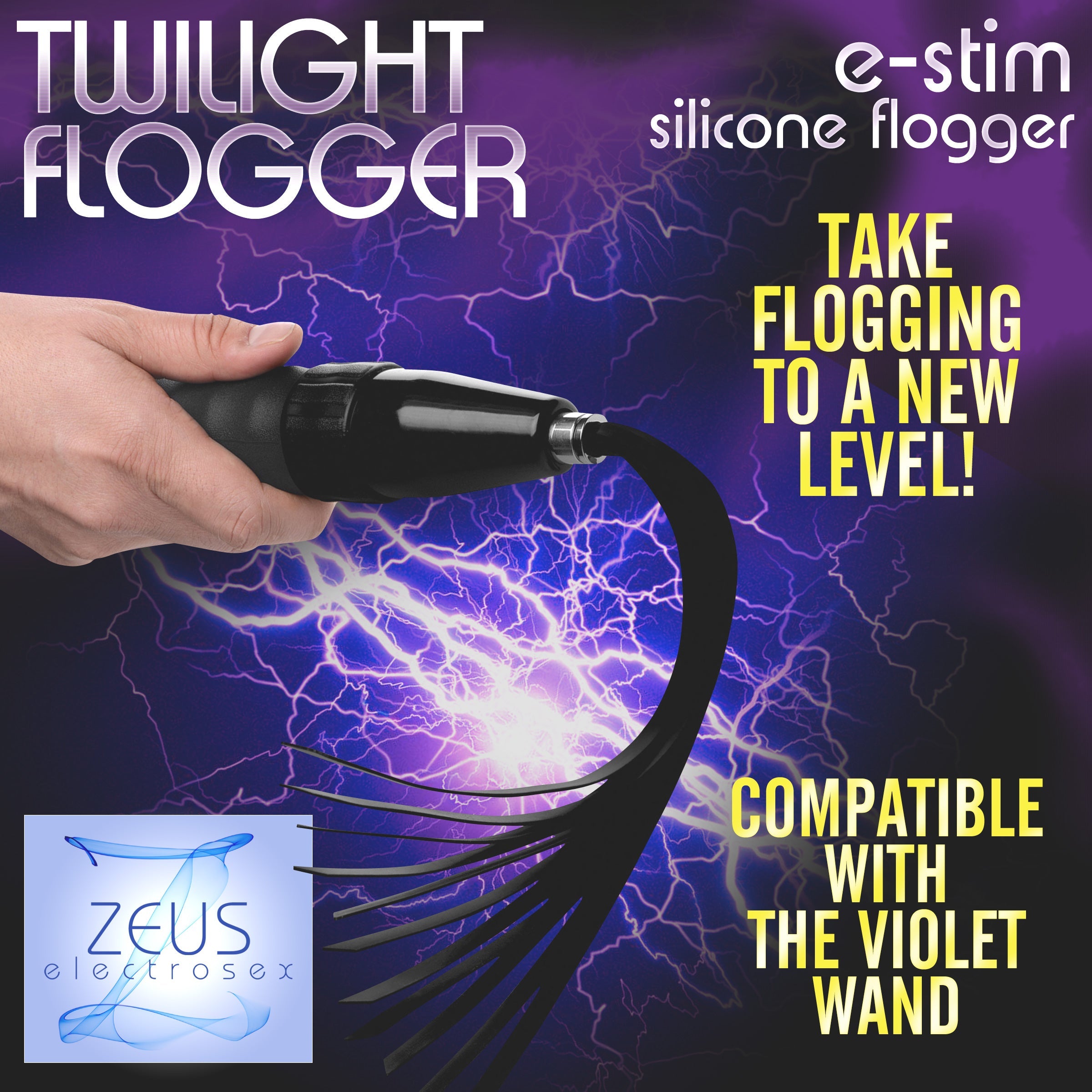 Zeus Electrosex Extreme Twilight Flogger Silicone eStim Attachment