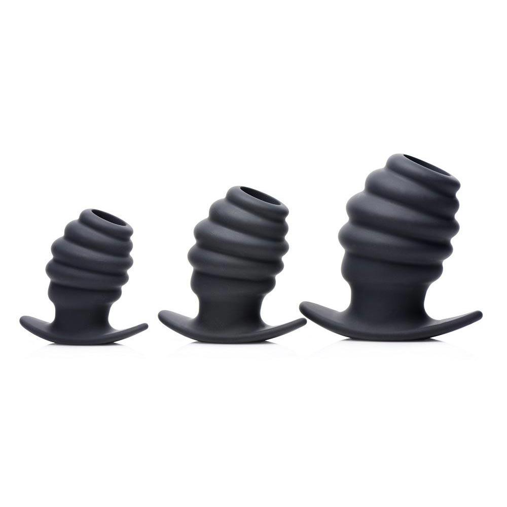 Hive Ass Tunnel Silicone Ribbed Hollow Anal Plug