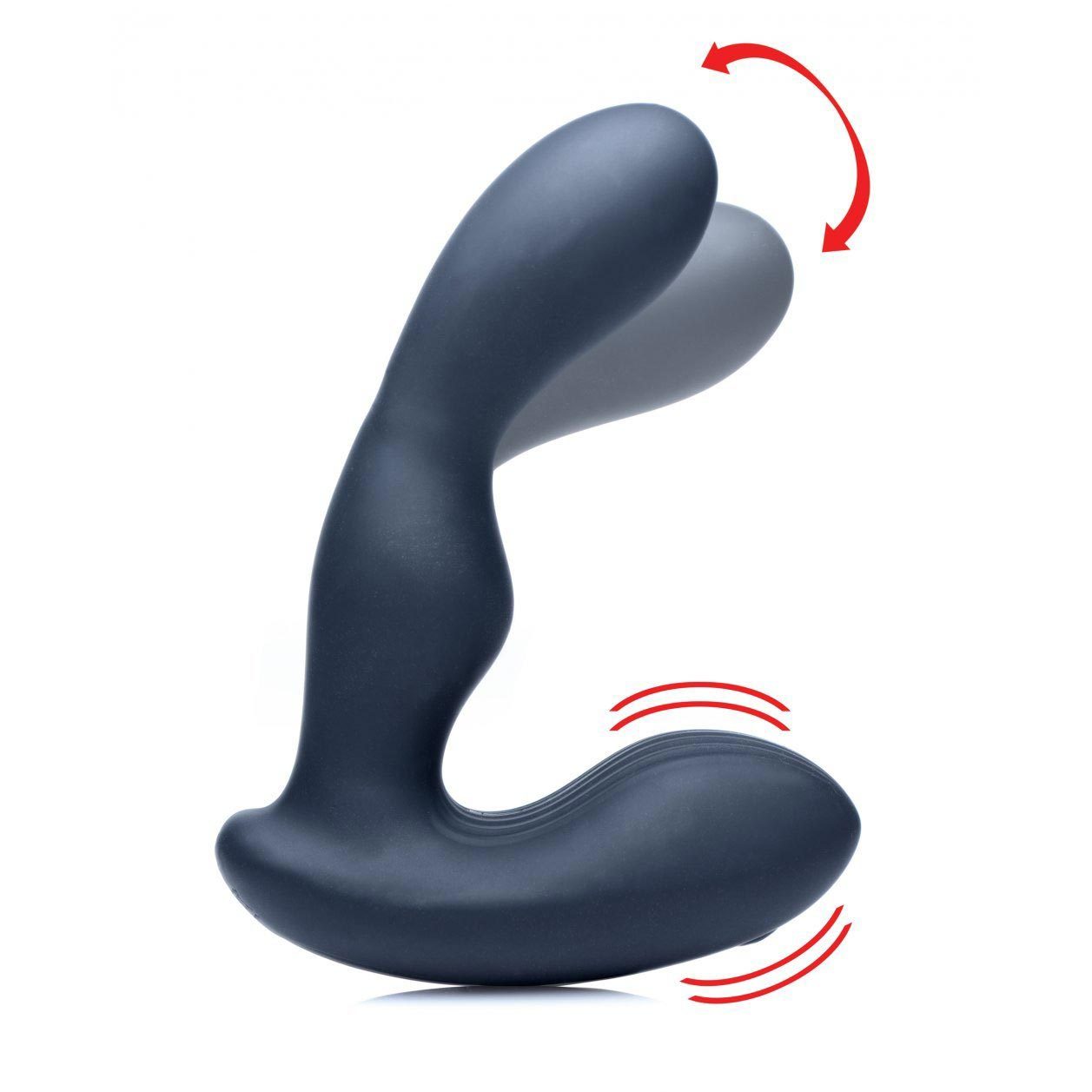 Alpha Pro 7X P-Stroke Silicone Prostate Stimulator with Stroking Shaft