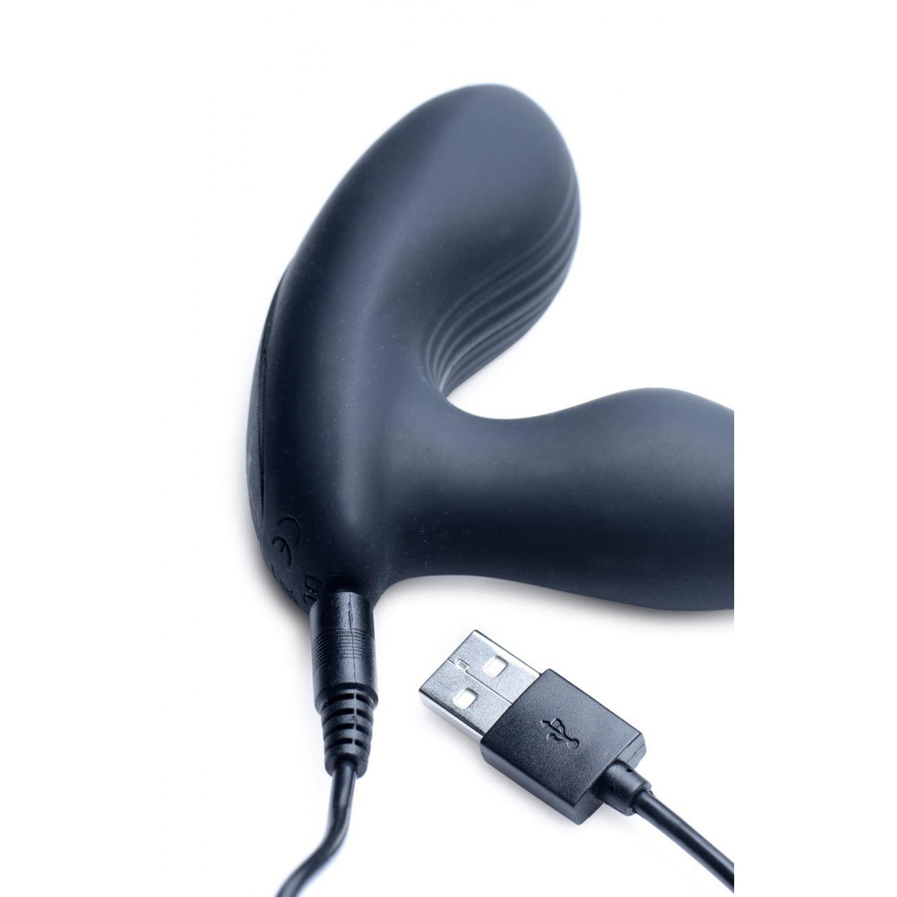 Alpha Pro 7X P-Stroke Silicone Prostate Stimulator with Stroking Shaft
