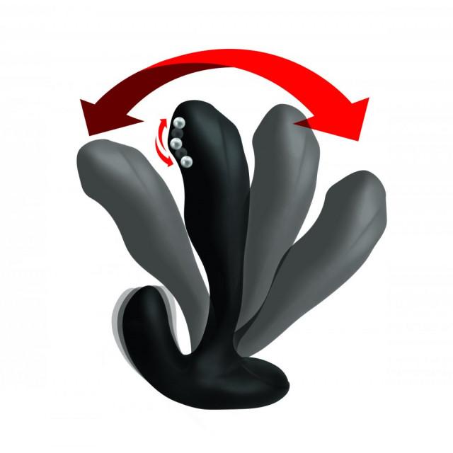 Alpha Pro 7X Bendable Prostate Stimulator with Stroking Bead
