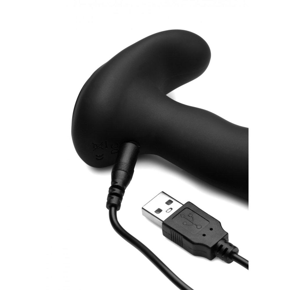 Alpha Pro 10X P-Massage Silicone Prostate Stimulator with Stroking Bead
