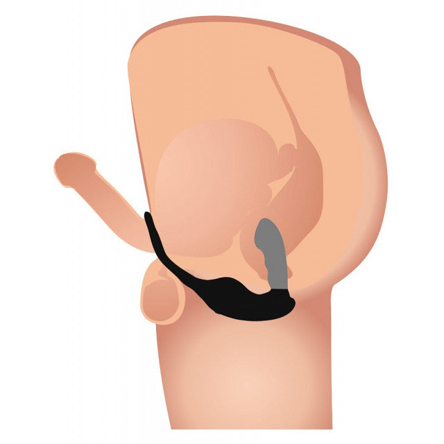 Alpha Pro 7X P-Strap Milking and Vibrating Prostate Stimulator with Cock and Ball Harness