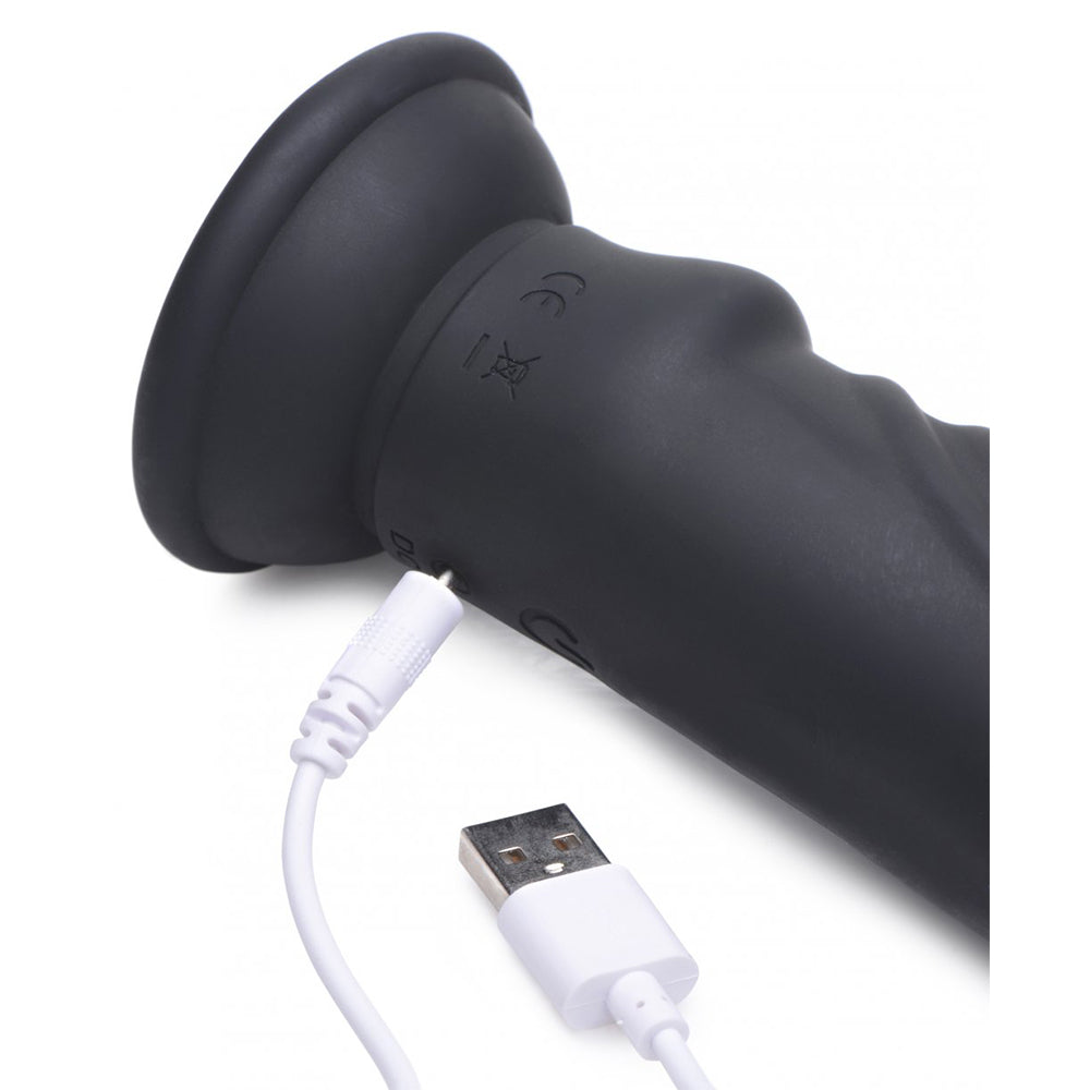 Zeus Electrosex E-Stim Pro 5x Vibrating Dildo with Remote Control