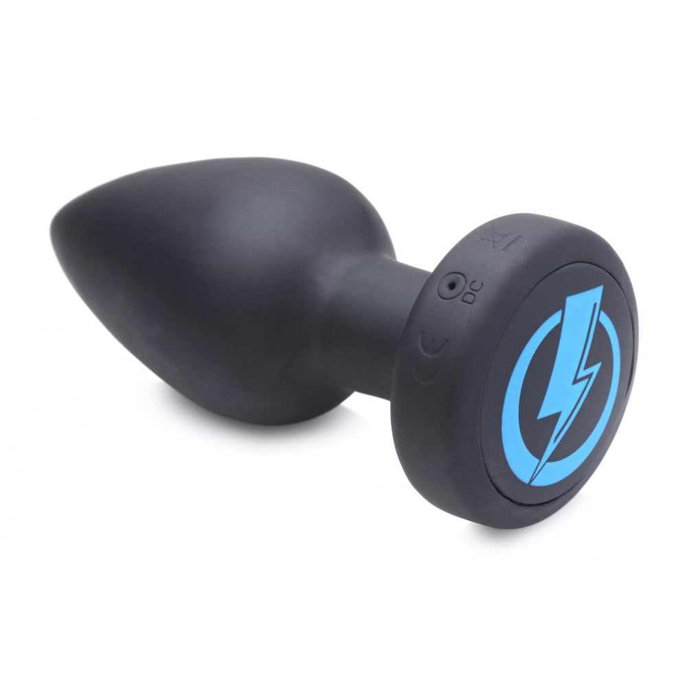 Zeus Electrosex E-Stim Pro Silicone Vibrating Anal Plug with Remote Control