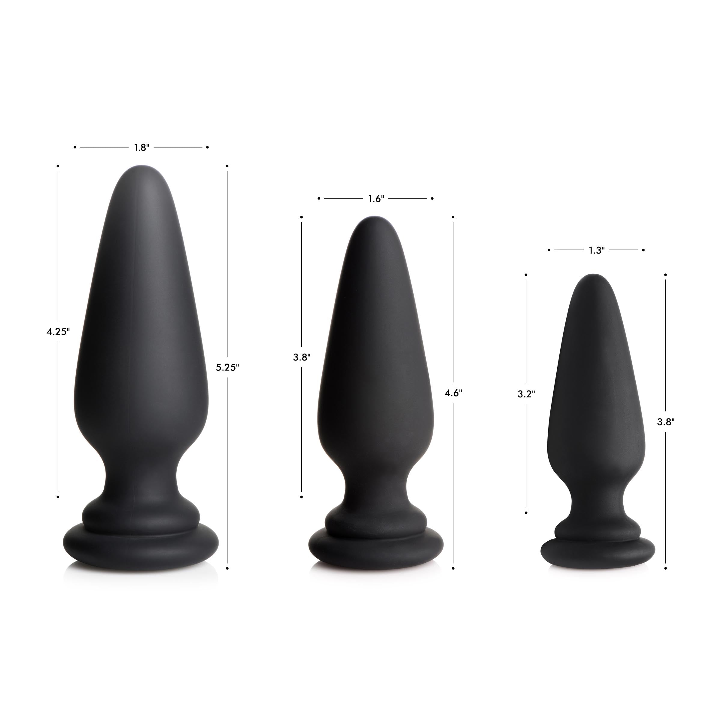 XR Brands Interchangeable Silicone Anal Plug