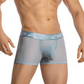 Light blue mesh Agacio boxer trunks with pouch and elastic waistband featuring the a3cio brand logo