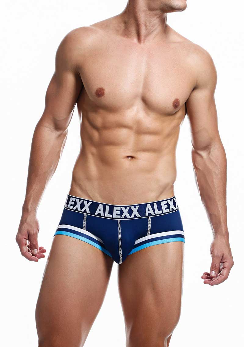 Ropa interior Alexx Gareth Jock Strap, color azul marino, talla L, ALE007