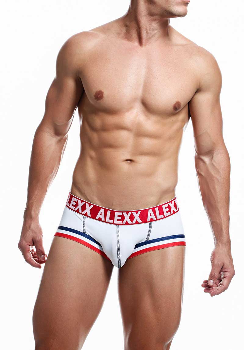 Ropa interior Alexx Gareth Jock Strap, color blanco, talla S, ALE007