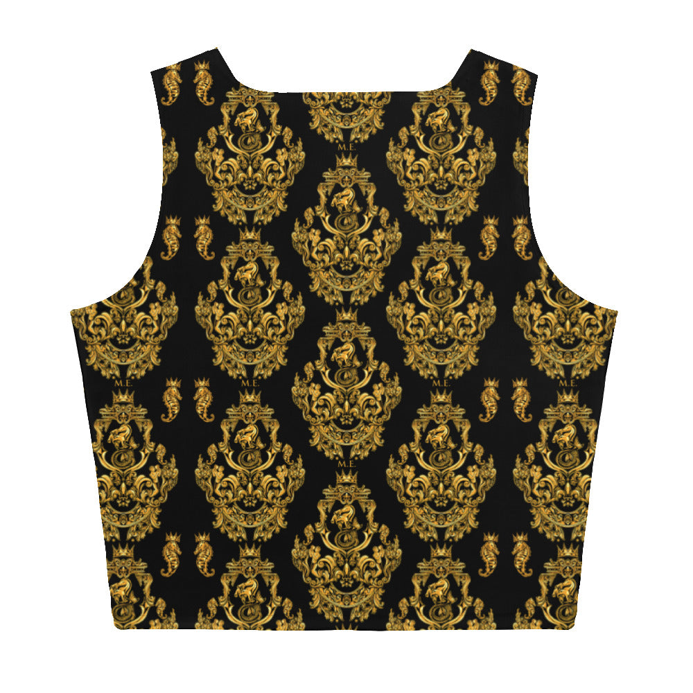 Maris Equi Gold Baroque Men's Crop Tank Top