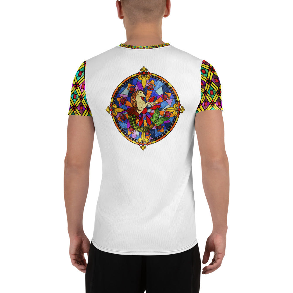 Maris Equi Stained Glass Men's Sport Shirt