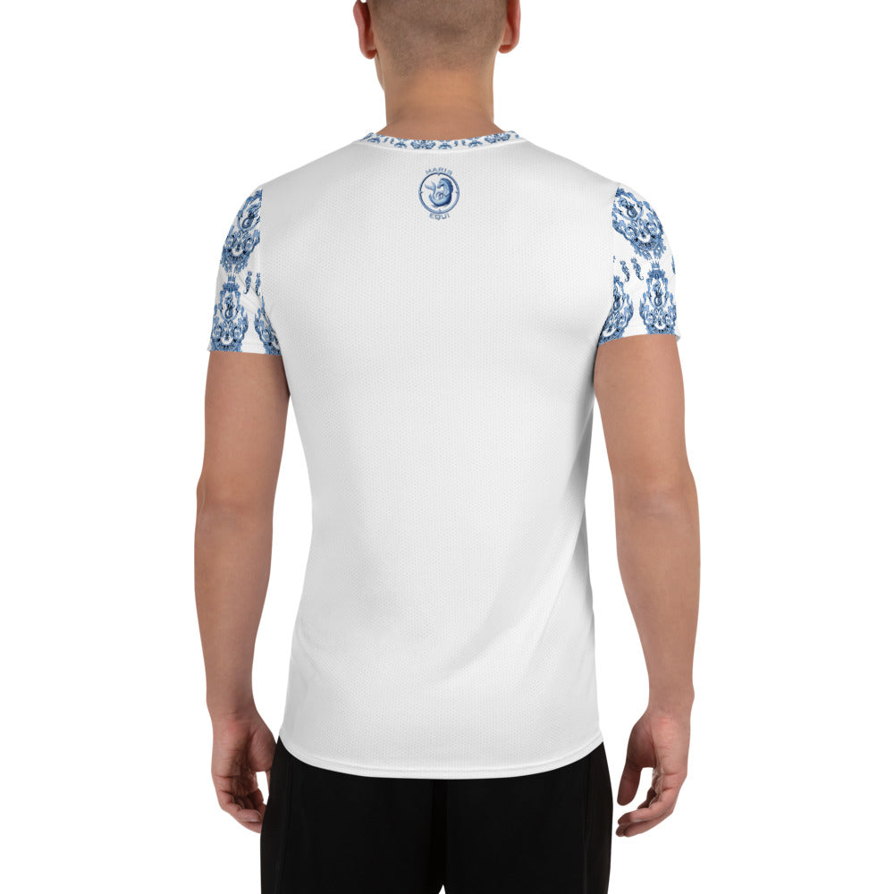 Maris Equi Blue Baroque Men's Sport Shirt