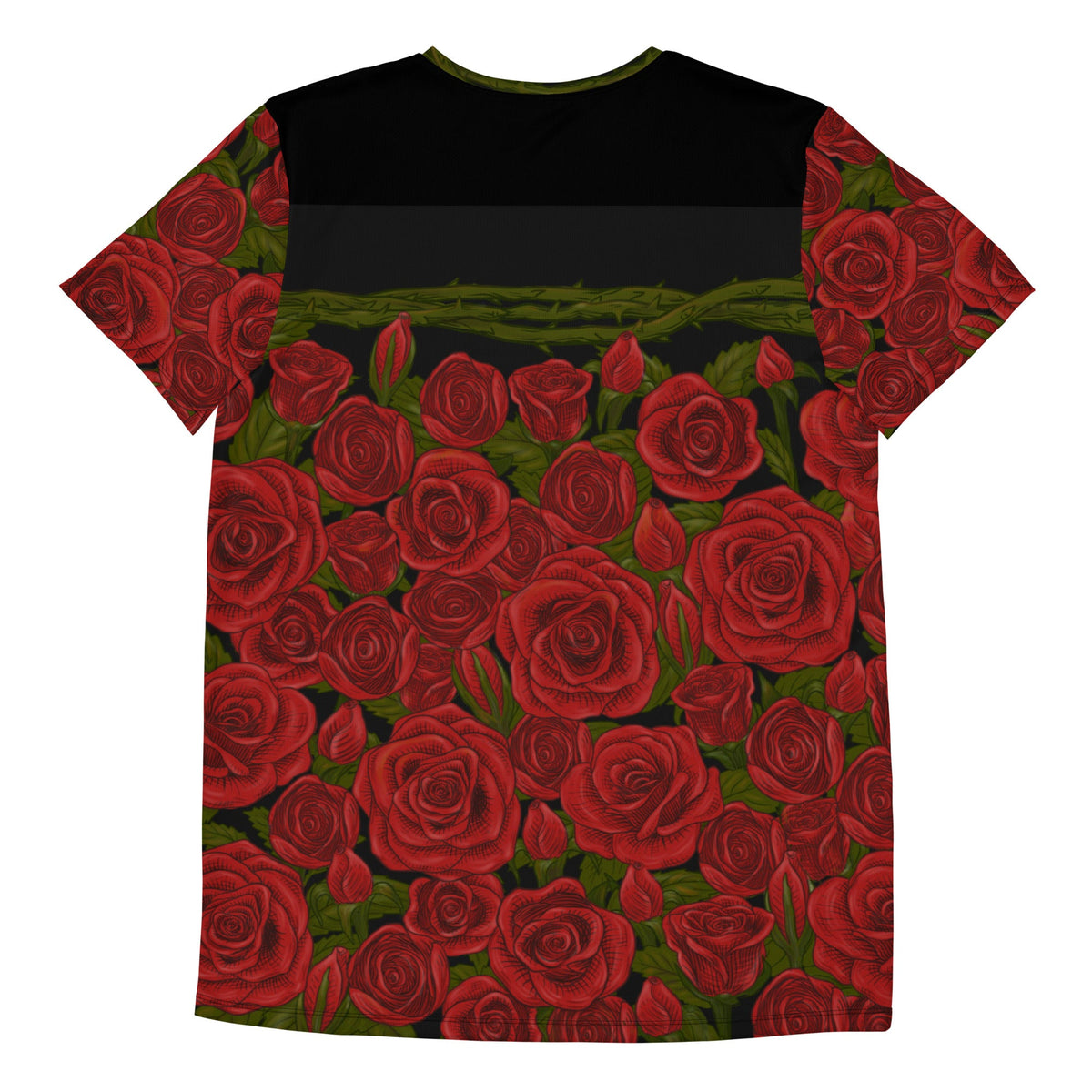 Maris Equi Rozen Red Rose Men's Sport Shirt