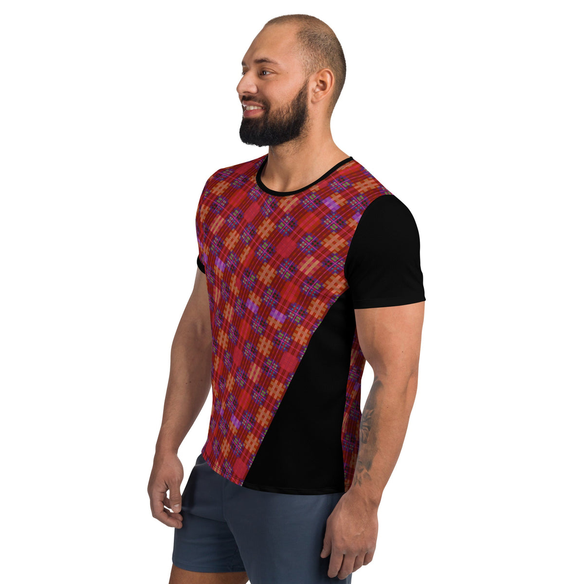 Maris Equi Red Men's Tartan Sport Shirt