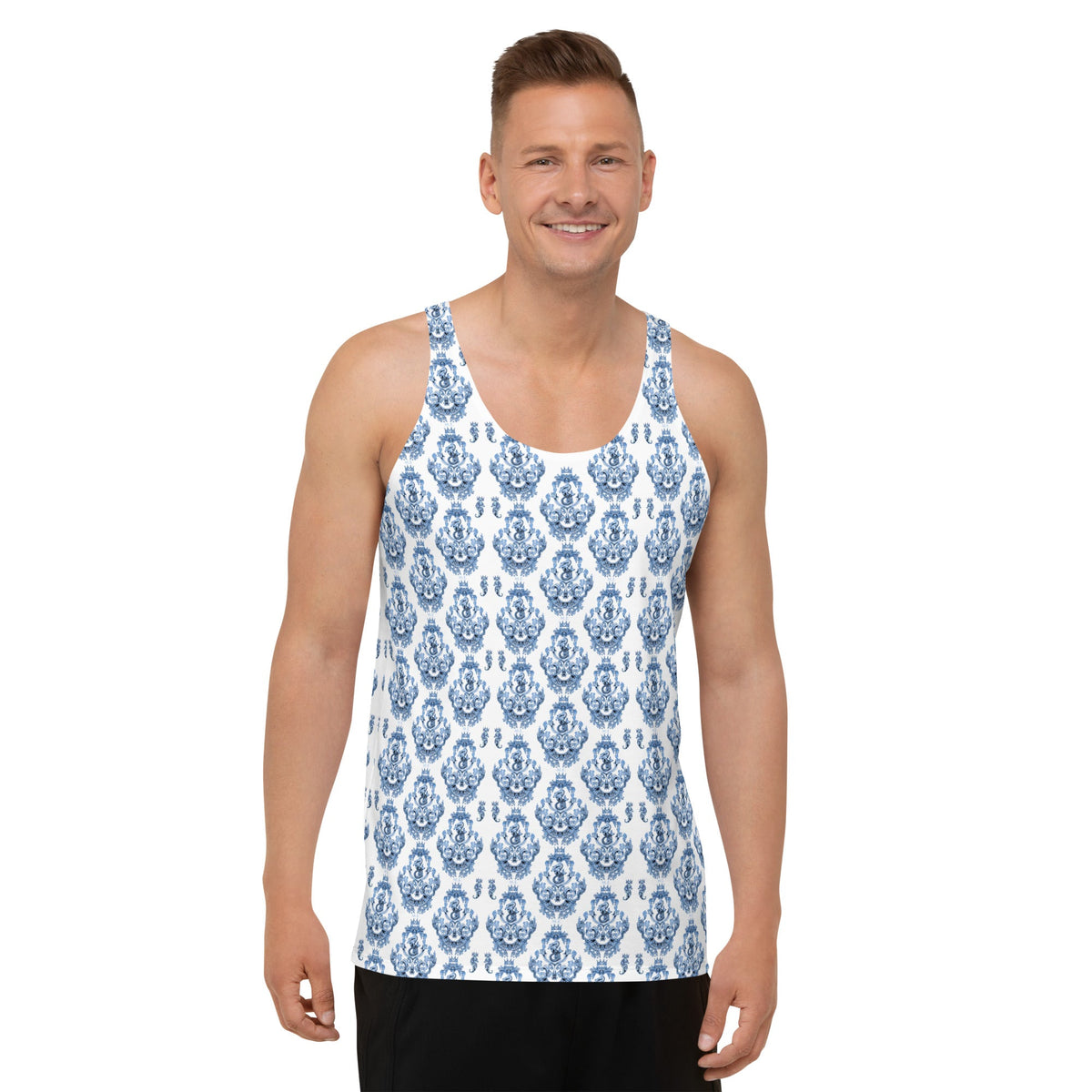 Maris Equi Men's Blue Baroque Tank Top