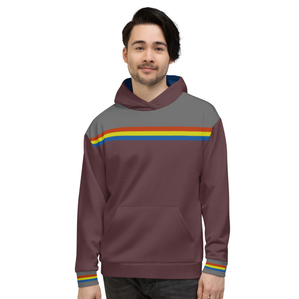 Maris Equi Men's Stylish Rainbow Hoodie