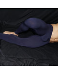 Navy blue form-fitting Arroyman bulge runner leggings designed for comfort and performance in active use