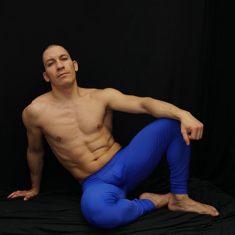 Pantalones de corredor Arroyman Bulge azul RNR016 talla M