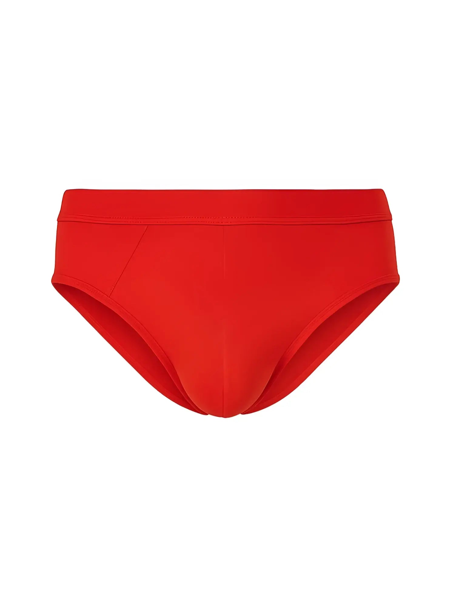 Bright red seamless cotton swim trunks from assorted cotton brief 4 pieces pack for comfortable wear