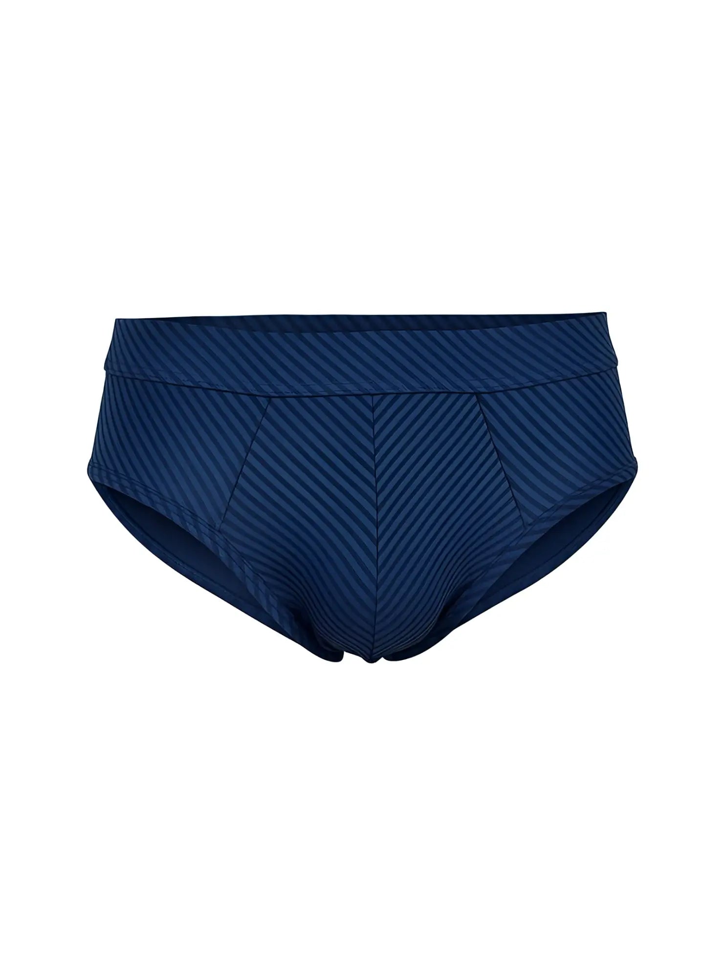 Navy blue cotton swim trunks with diagonal ribbed texture and tailored fit from assorted cotton brief 4 pieces pack