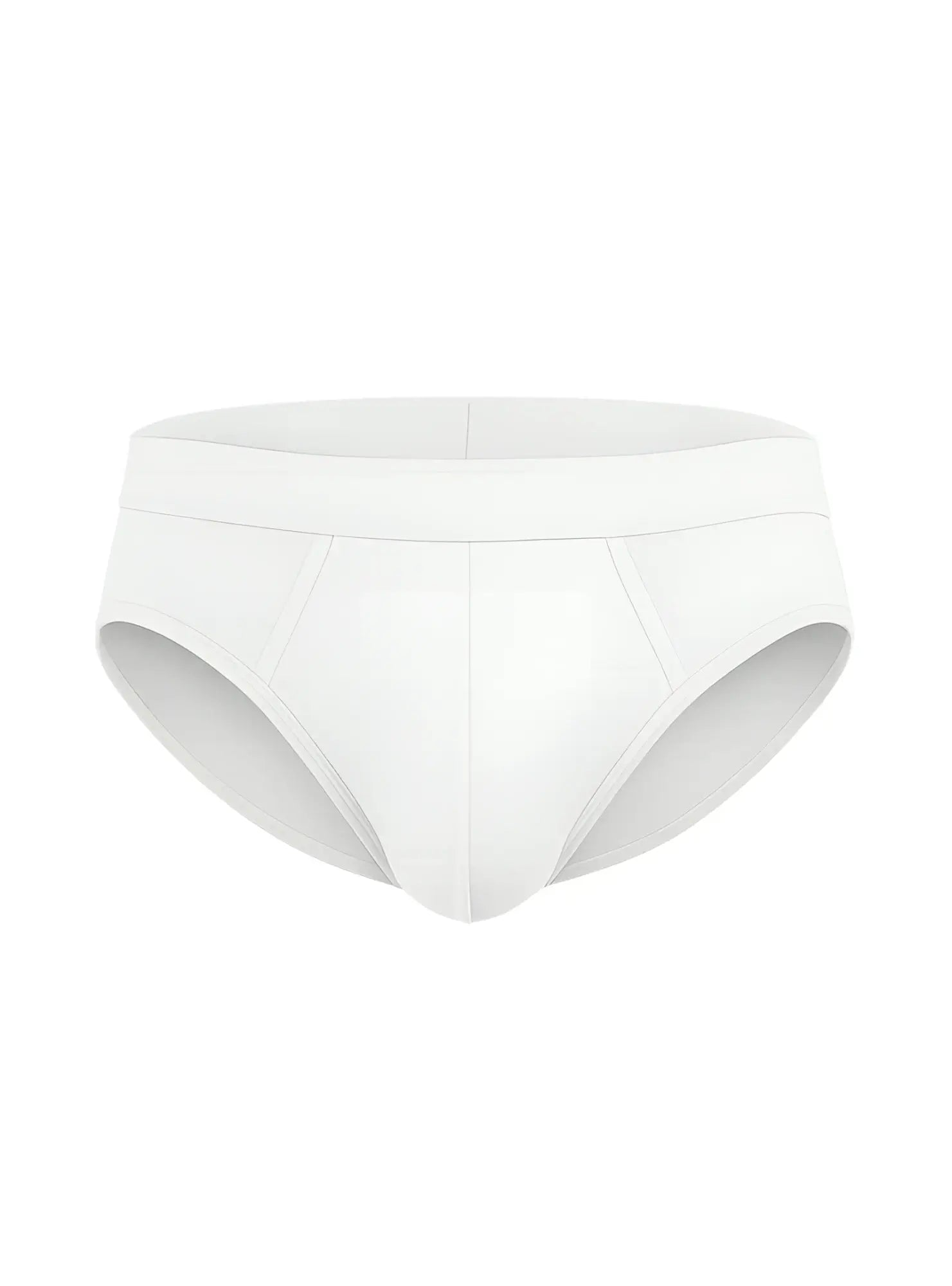 White cotton brief with a smooth seamless design and comfortable elastic waistband from assorted 4 pieces pack
