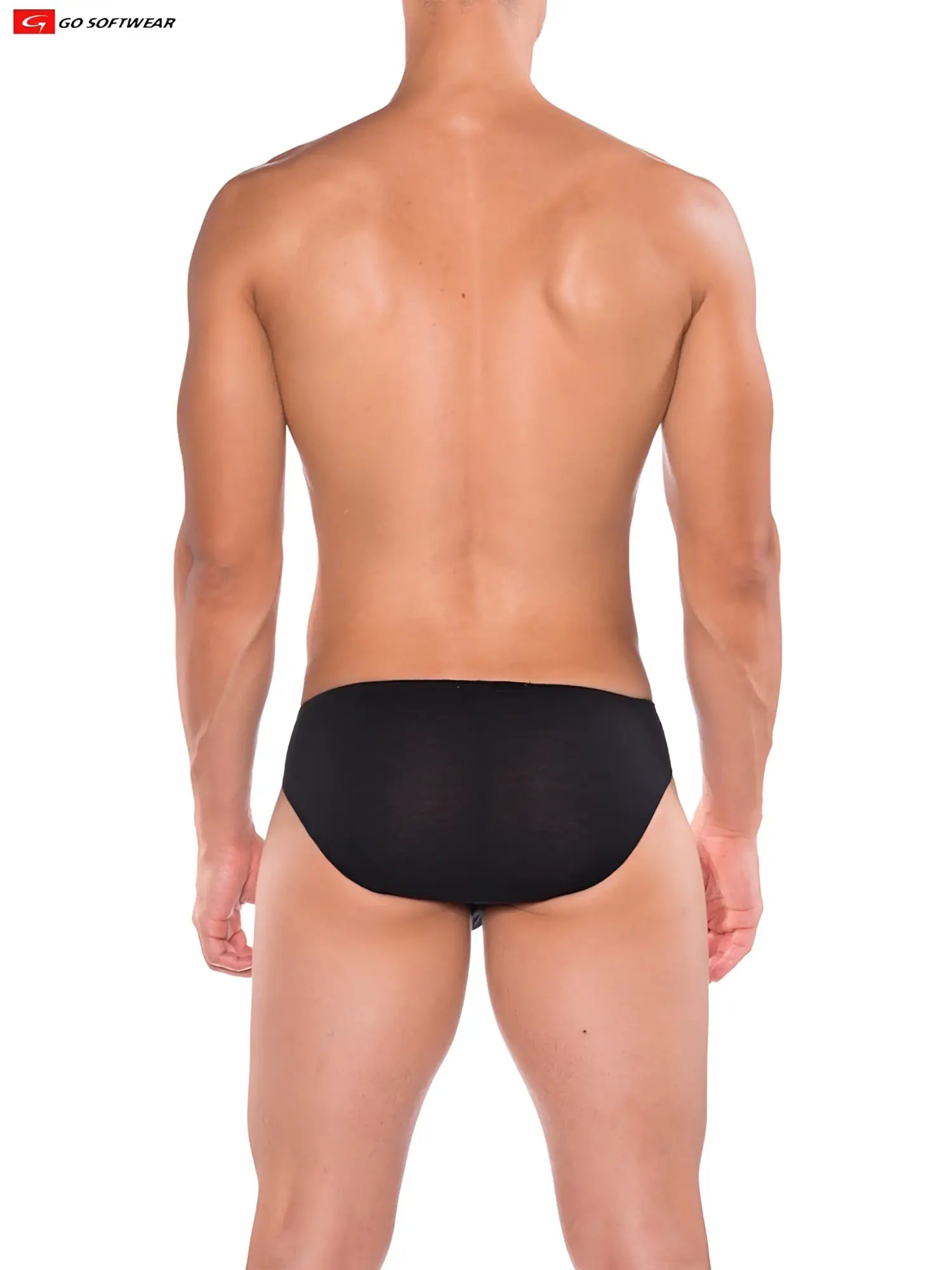 Black mesh briefs from go softwear b2e brief featuring breathable softwear fabric for comfortable everyday wear