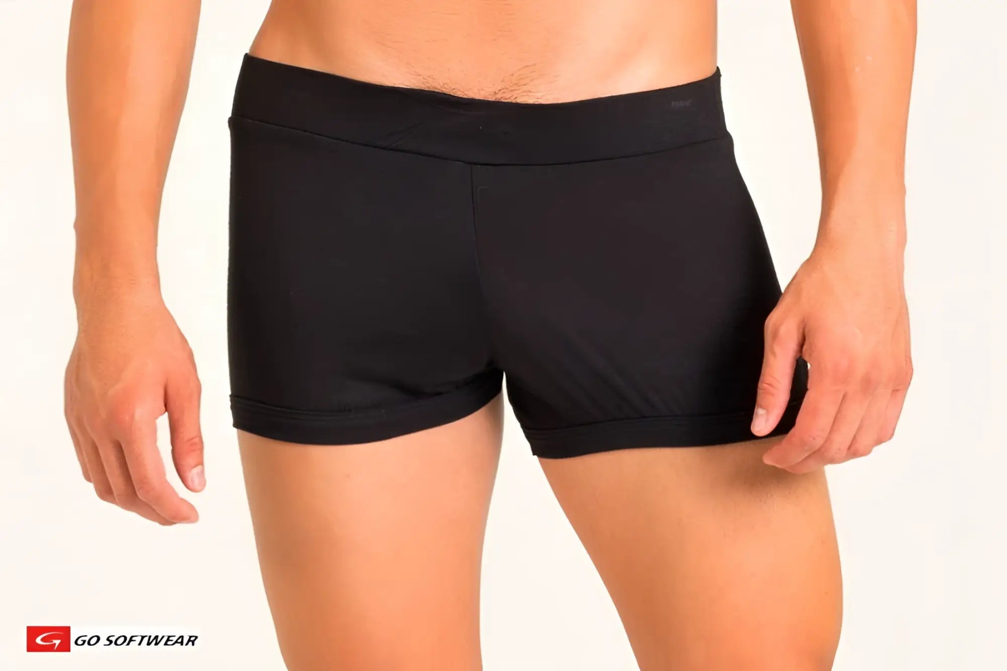 B2e noir shorty black athletic shorts with snug elastic waistband and rolled hem ideal for active wear